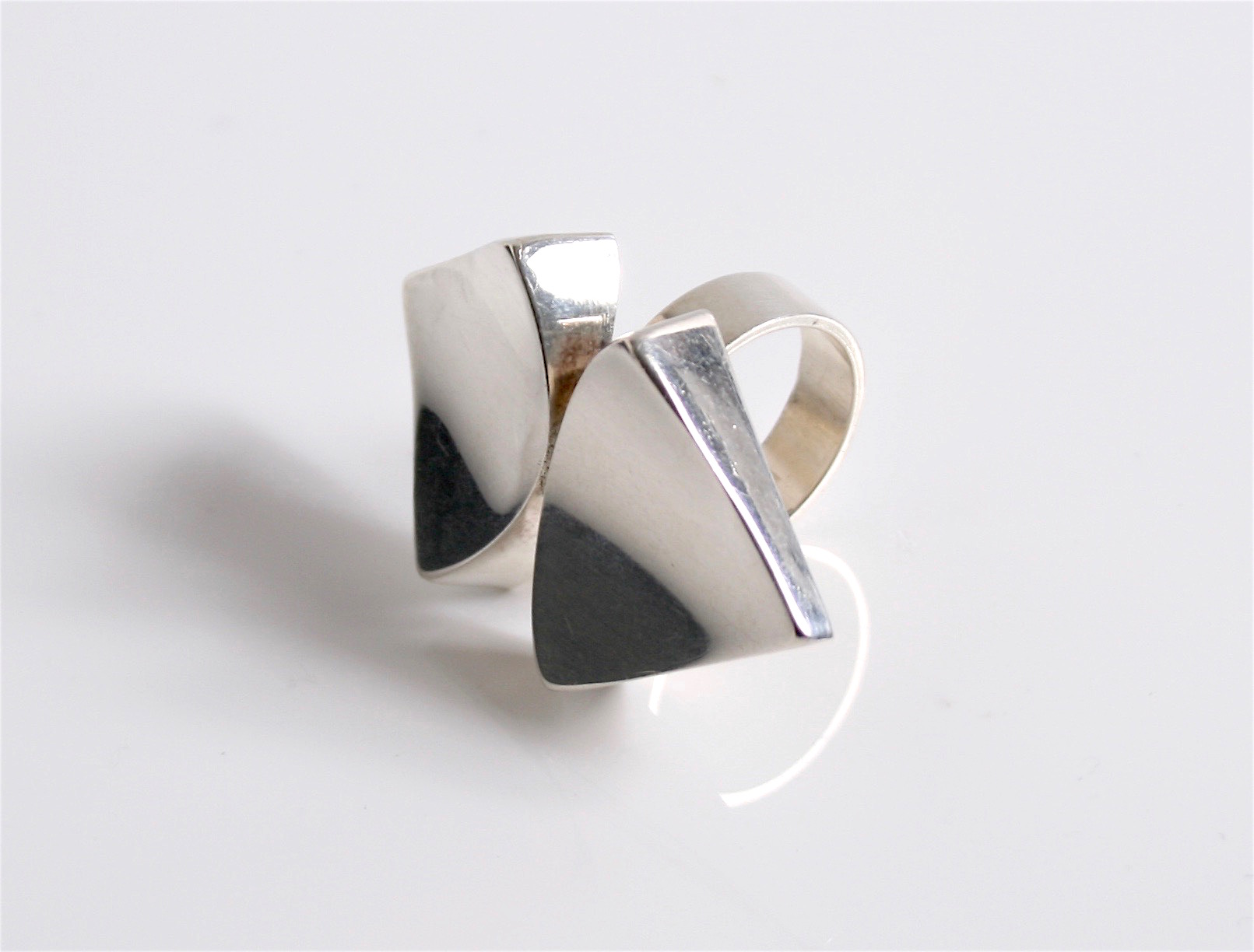 Original Vintage Rings Designed by Bengt Hallberg Sweden c. 1970 Sterling Silver 925s With Rock Crystal Signed B.H at Grasilver.com, buy Bengt Hallberg Silver Jewellery, Bent Hallberg Jewellery, Bent Hallberg Rings, Swedish Vintage Jewellery, Swedish Vintage Silver